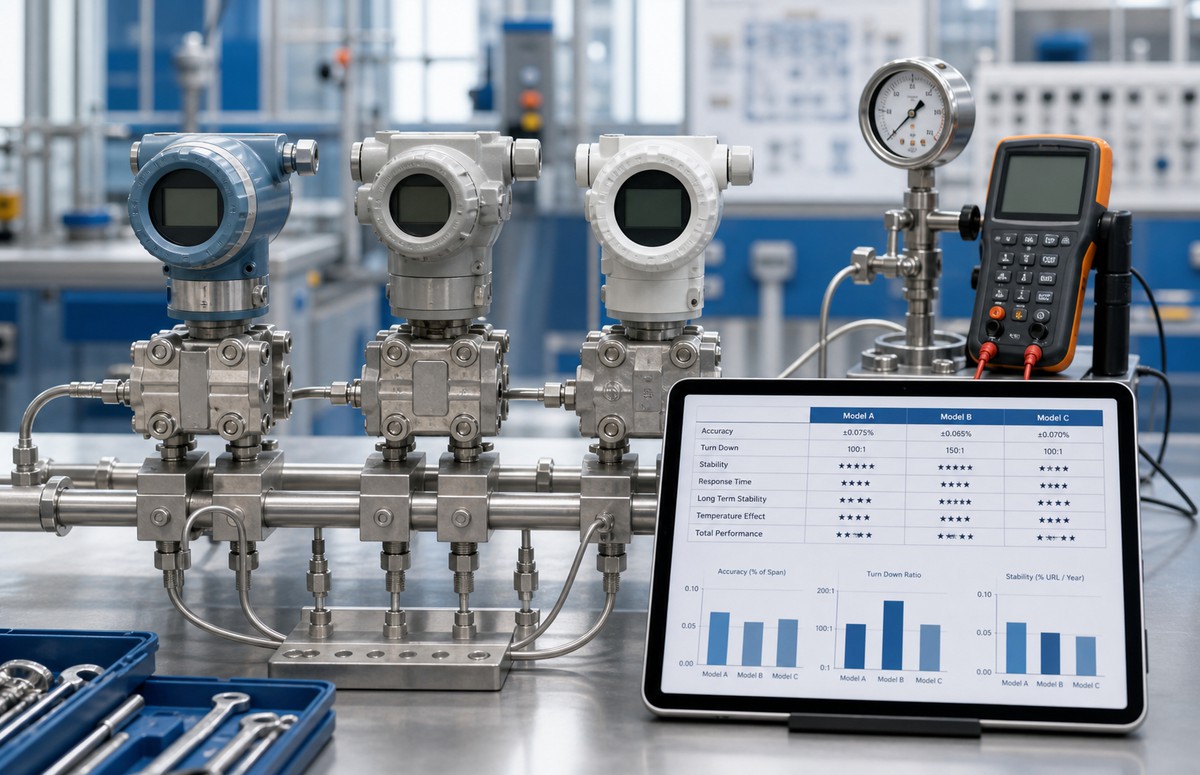 Industrial pressure transmitter comparison for Rosemount Yokogawa and Siemens article
